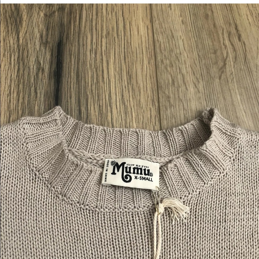 NEW Show me your Mumu Christmas Varsity Sweater - Picture 2 of 8